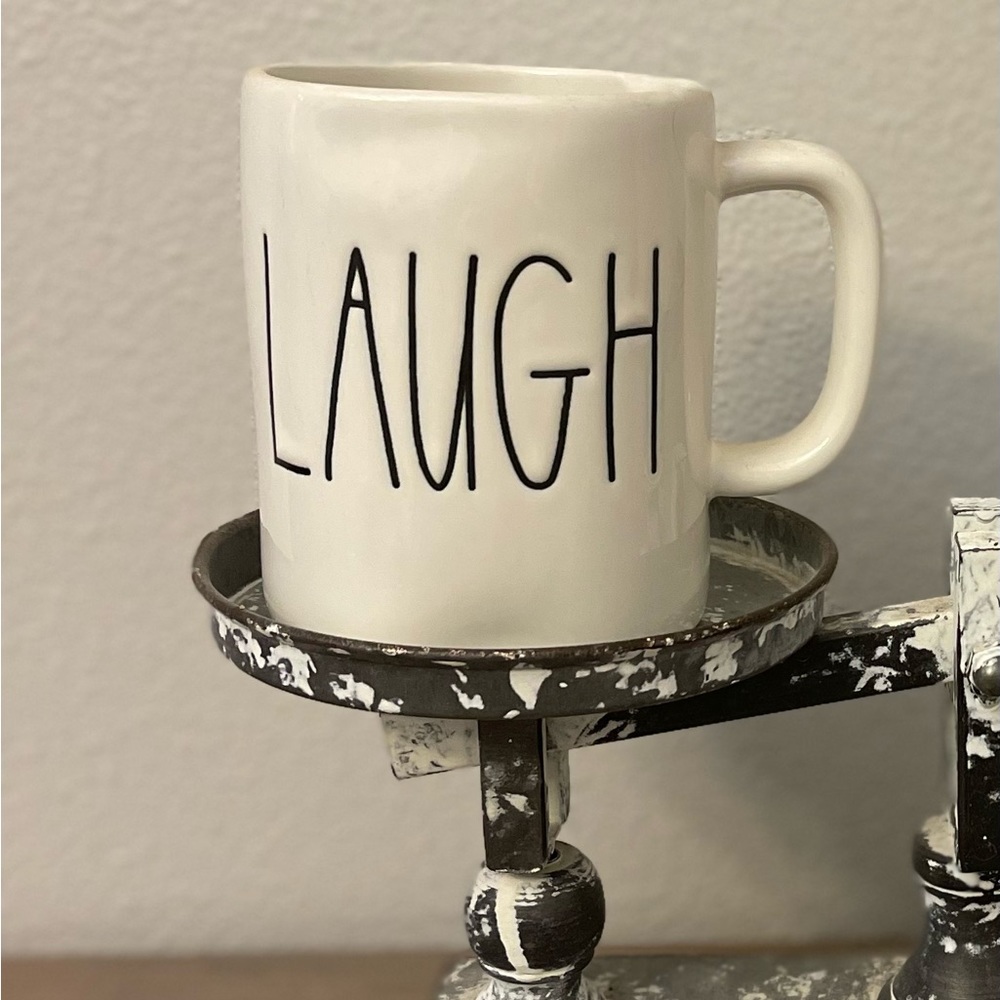 Rae Dunn mug ‘LAUGH’